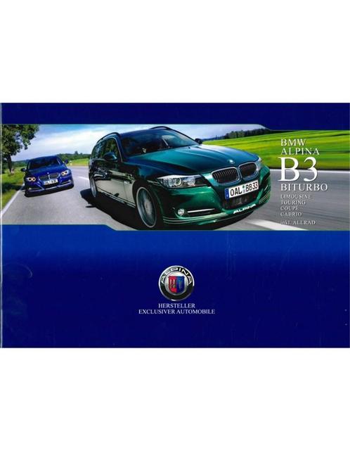 2008 BMW ALPINA B3 BITURBO BROCHURE DUITS, Boeken, Auto's | Folders en Tijdschriften