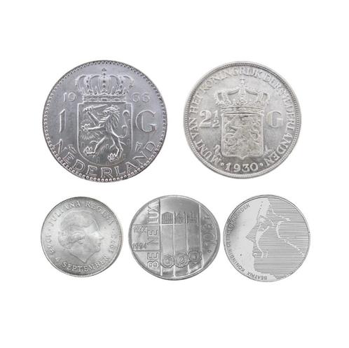 Nederlandse zilveren gulden munten 1 kilo - Goudzaken, Postzegels en Munten, Edelmetalen en Baren, Zilver