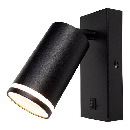 LED Wandlamp Bedlamp met schakelaar Zwart met witte ring, Huis en Inrichting, Lampen | Wandlampen, Ophalen of Verzenden