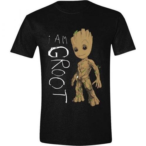 Guardians Of The Galaxy – I Am Groot Scribbles T-Shirt Zw..., Kleding | Heren, T-shirts, Zwart, Nieuw, Verzenden