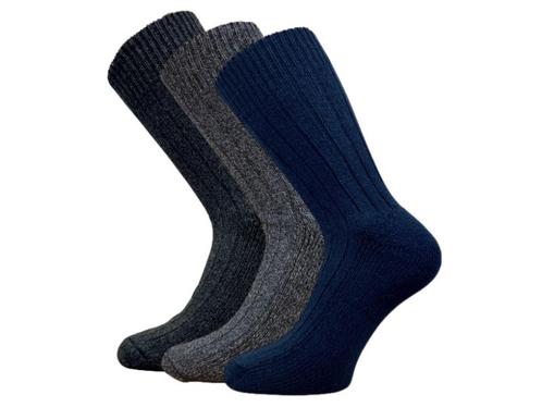 3 paar Noorse wollen sokken - Antraciet/Grijs/Marineblauw, Kleding | Heren, Sokken en Kousen, Verzenden