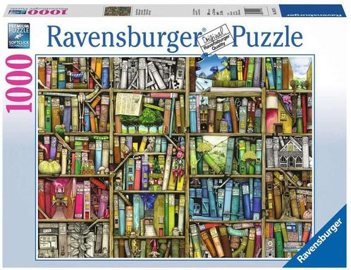 Bizarre Boekenkast Puzzel (1000 stukjes) | Ravensburger -, Hobby en Vrije tijd, Denksport en Puzzels, Nieuw, Verzenden
