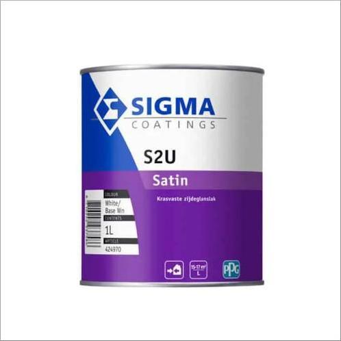 Sigma S2U Satin 1L 104,45€ -Nu korting 54,45€, Doe-het-zelf en Verbouw, Verf, Beits en Lak, Lak, Overige kleuren, Nieuw, Ophalen of Verzenden