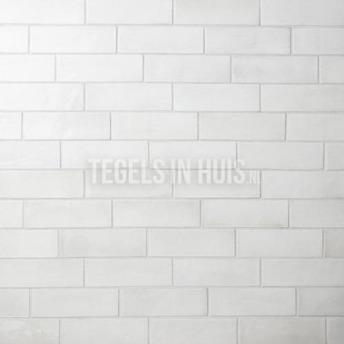 Wandtegel coco wit glans 5x15 wandtegel tegeloutlet, Doe-het-zelf en Verbouw, Tegels, Wandtegels, Nieuw, 10 m² of meer, Keramiek