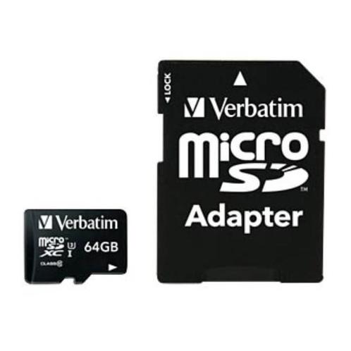 Verbatim Micro SDXC UHS-3 geheugenkaart / 64GB, Computers en Software, USB Sticks, Ophalen of Verzenden