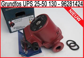 Grundfos UPS 25-50 130 - 96281424  Circulatie pomp inb,130mm