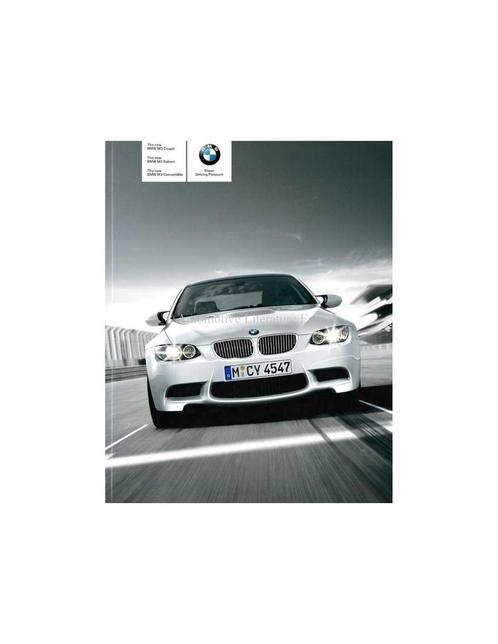 2008 BMW M3 COUPE / SEDAN / CABRIOLET BROCHURE ENGELS, Boeken, Auto's | Folders en Tijdschriften, BMW