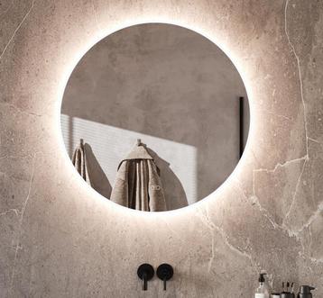 Ronde design badkamer spiegel met verlichting en verwarming