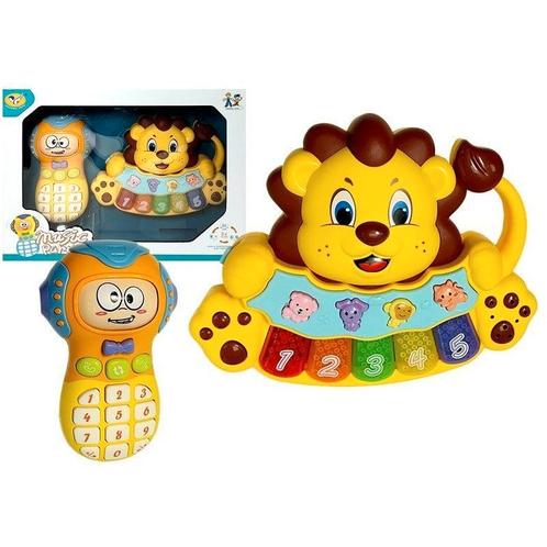 Interactieve speelgoed telefoon en piano leeuw, Kinderen en Baby's, Speelgoed | Babyspeelgoed, Ophalen of Verzenden