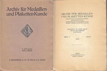 1913 medaille en Thematik Archiv fuer Medallen- en Plaket...
