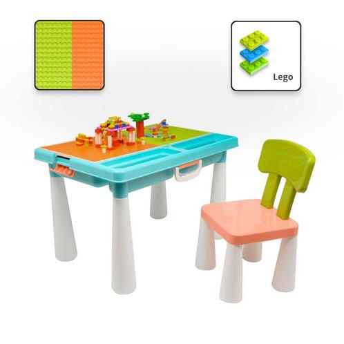 Decopatent® - Kindertafel met 1 Stoel - Speeltafel met, Kinderen en Baby's, Kinderkamer | Tafels en Stoelen, Nieuw, Verzenden
