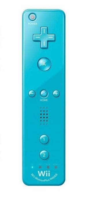 Wii Controller / Remote Motion Plus Blauw Origineel, Spelcomputers en Games, Spelcomputers | Nintendo Consoles | Accessoires, Zo goed als nieuw