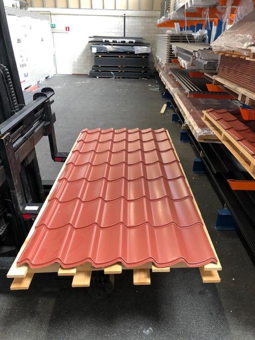 Dakpanplaat Terracotta / Rood - Restpartij - dakplaat, Doe-het-zelf en Verbouw, Platen en Panelen, Nieuw, Overige materialen