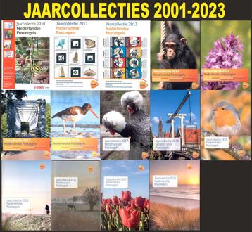 Postzegelmapjes en Jaarcollecties 2001 - 2023  postfris lees