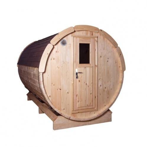 Buiten Sauna - Yukon Cedar Barrelsauna 300, Sport en Fitness, Sauna, Fins of Traditioneel, Complete sauna, Nieuw, Verzenden