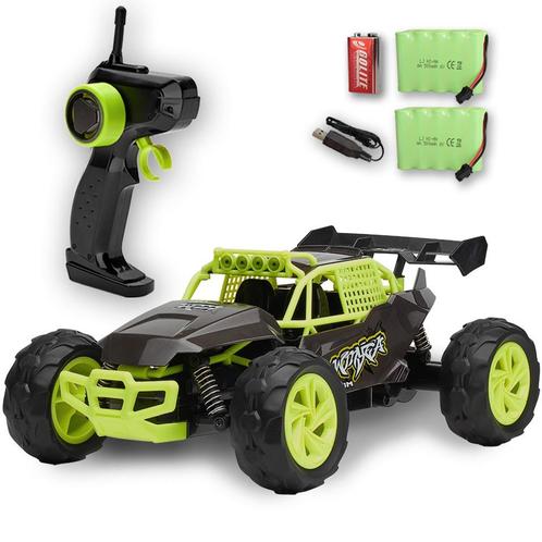 Gesloten Bestuurbare RC Auto + EXTRA ACCU - Groen/Zwart, Kinderen en Baby's, Speelgoed | Speelgoedvoertuigen, Nieuw, Afstandsbediening