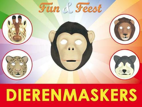 Dierenmaskers- Mega aanbod dieren maskers, Kinderen en Baby's, Carnavalskleding en Verkleedspullen, Jongen of Meisje, Nieuw, Ophalen of Verzenden