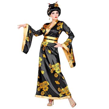 Chinees Kostuum Zwart Goud Dames