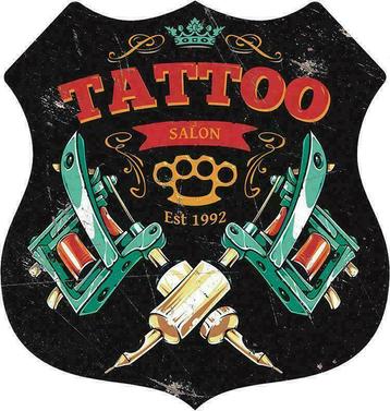 Tattoo retro signs - nostalgische wandborden