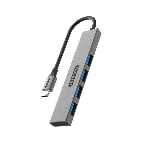 Sitecom USB-C naar 4x USB-A Tiny hub, Computers en Software, USB Sticks, Verzenden