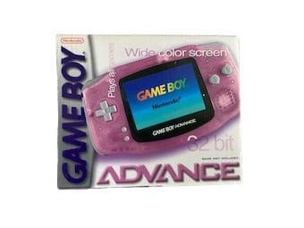 Nintendo Game Boy Advance Transparent Pink in Doos (Nette..., Spelcomputers en Games, Spelcomputers | Nintendo Game Boy, Zo goed als nieuw