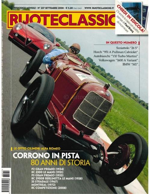 2008 RUOTECLASSICHE MAGAZINE 237 ITALIAANS, Boeken, Auto's | Folders en Tijdschriften