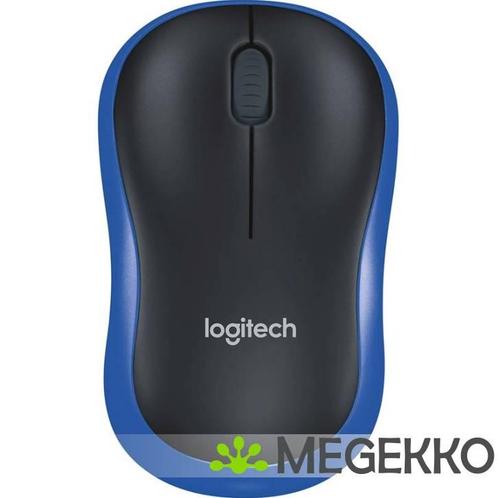 Logitech Mouse M185 Blauw, Computers en Software, Muizen, Nieuw, Verzenden
