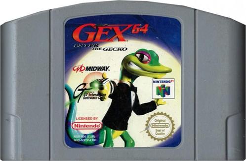 Gex 64 Enter the Gecko (losse cassette) (Nintendo 64), Spelcomputers en Games, Games | Nintendo 64, Gebruikt, Verzenden
