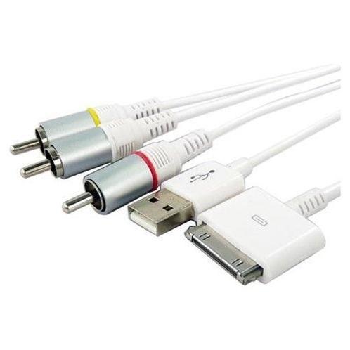 Composiet AV kabel compatibel met Apple iPod,, Audio, Tv en Foto, Audiokabels en Televisiekabels, Ophalen of Verzenden