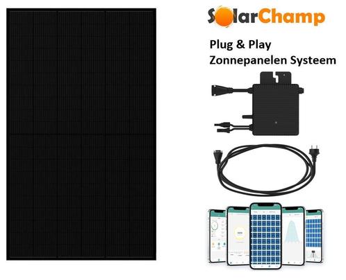 Zonnepanelenset plug en play systeem met zwarte Jinko 435Wp, Doe-het-zelf en Verbouw, Zonnepanelen en Toebehoren, Compleet systeem