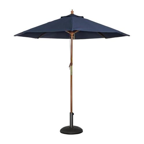 Bolero ronde donkerblauwe parasol 2,5 meter, Zakelijke goederen, Horeca | Meubilair en Inrichting, Verzenden