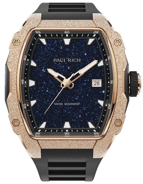 Paul Rich Astro Eclipse Gold FAS03 horloge 42.5 mm, Sieraden, Tassen en Uiterlijk, Horloges | Heren, Kunststof, Nieuw, Staal, Overige merken