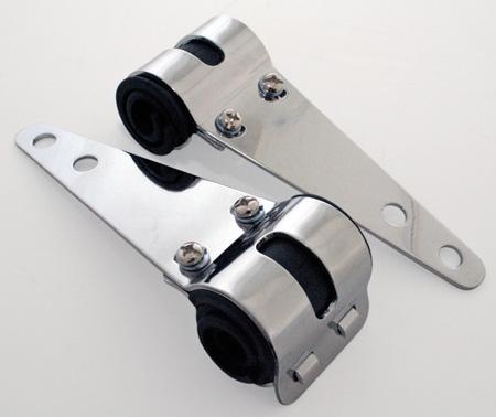 Koplamp Brackets | 30-38 mm | Chroom, Motoren, Onderdelen | Merk-onafhankelijk, Nieuw, Verzenden