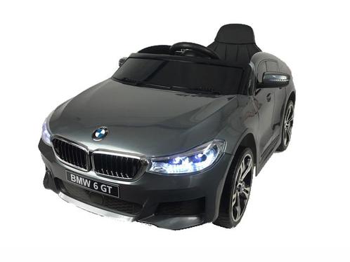 BMW 6 GT, Leder zitje, Rubberen banden, Kinder Accu Auto!, Kinderen en Baby's, Speelgoed | Speelgoedvoertuigen, Nieuw, Afstandsbediening
