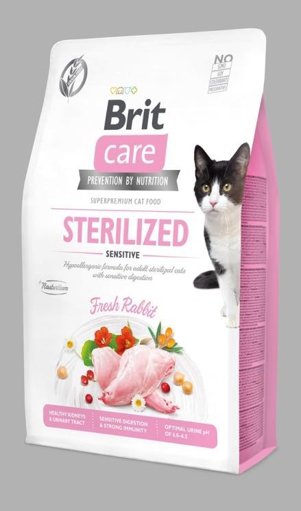 Brit Care Cat Sterilised Sensitive Graanvrij 2 kg., Dieren en Toebehoren, Dierenvoeding, Ophalen of Verzenden