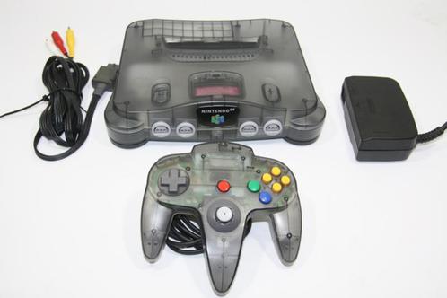 Nintendo 64 Console Set Smoke Grey (Nintendo 64 Consoles), Spelcomputers en Games, Spelcomputers | Nintendo 64, Gebruikt, Ophalen of Verzenden