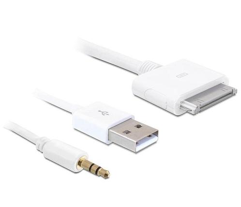 30-pins Apple Dock naar 3,5mm Jack + USB-A kabel /, Audio, Tv en Foto, Audiokabels en Televisiekabels, Ophalen of Verzenden