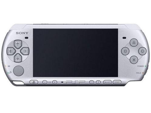 PSP Slim & Lite 3000 Zilver (Nette Staat & Krasvrij Scherm), Spelcomputers en Games, Spelcomputers | Sony PSP, Zo goed als nieuw