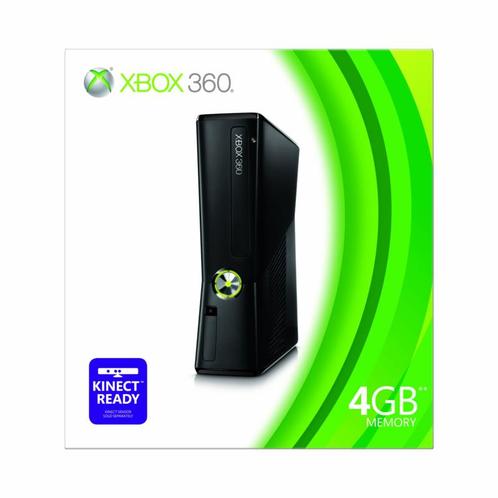 Xbox 360 Slim 4GB + Controller in Doos, Spelcomputers en Games, Spelcomputers | Xbox 360, Zo goed als nieuw, Ophalen of Verzenden