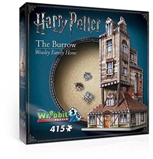 Wrebbit 3D Puzzel - Harry Potter The Burrow (415 stukjes) |, Hobby en Vrije tijd, Denksport en Puzzels, Nieuw, Verzenden