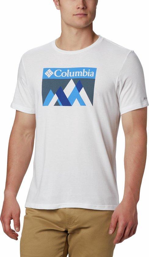 Columbia M Alpine Way Graphic Tee Outdoorshirt Heren - White, Kleding | Heren, Merkkleding | Truien en Vesten, Verzenden