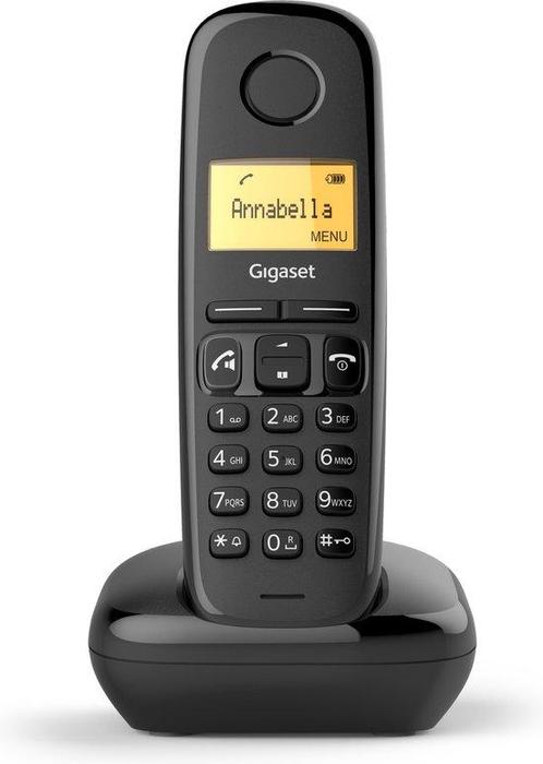 Gigaset AS190 - Single DECT telefoon - Zwart, Telecommunicatie, Vaste telefoons | Handsets en Draadloos, Verzenden