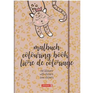 Kleurboek met stickers - Sweet Wild Cat NIEUW