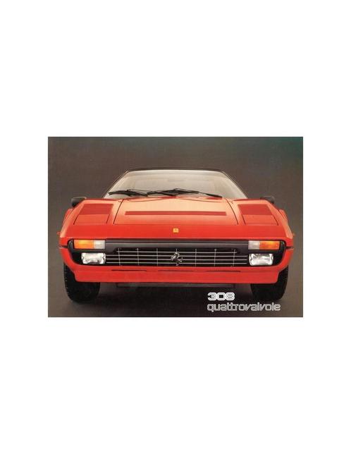1982 FERRARI 308 QUATTROVALVOLE BROCHURE 245/82, Boeken, Auto's | Folders en Tijdschriften, Ferrari
