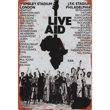 Wandbord - Live Aid 1985 Wembley Stadium London