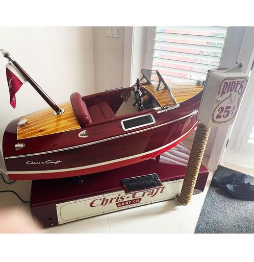 Grade A Gerestaureerde Chris Craft Kiddie Boat Ride 1950, Verzamelen, Merken en Reclamevoorwerpen, Ophalen
