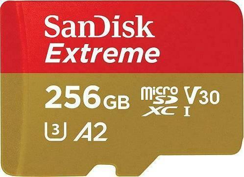 SanDisk | MicroSDXC | 256 GB | UHS-I | U3 | Extreme, Audio, Tv en Foto, Fotografie | Geheugenkaarten, Nieuw, Verzenden