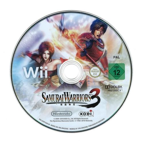 Samurai Warriors 3 (losse disc) (Nintendo Wii), Spelcomputers en Games, Games | Nintendo Wii, Gebruikt, Vanaf 7 jaar, Verzenden