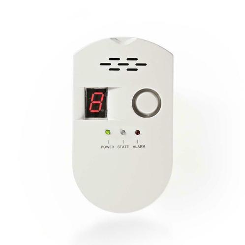 Nedis Gasmelder - Gasdetector op netstroom - 85 DB alarm, Doe-het-zelf en Verbouw, Overige Doe-het-zelf en Verbouw, Nieuw, Verzenden