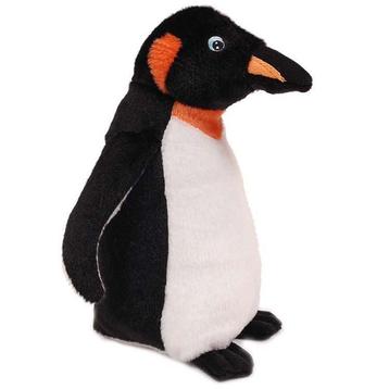 Superzachte Eco Knuffel met geborduurde oogjes - Pinguin zwa